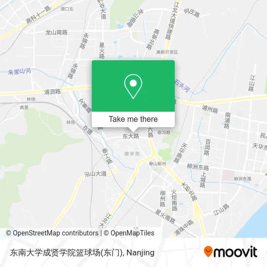 东南大学成贤学院篮球场(东门) map
