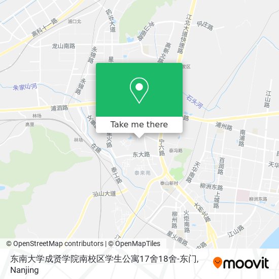 东南大学成贤学院南校区学生公寓17舍18舍-东门 map