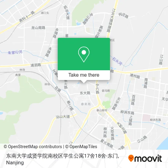 东南大学成贤学院南校区学生公寓17舍18舍-东门 map
