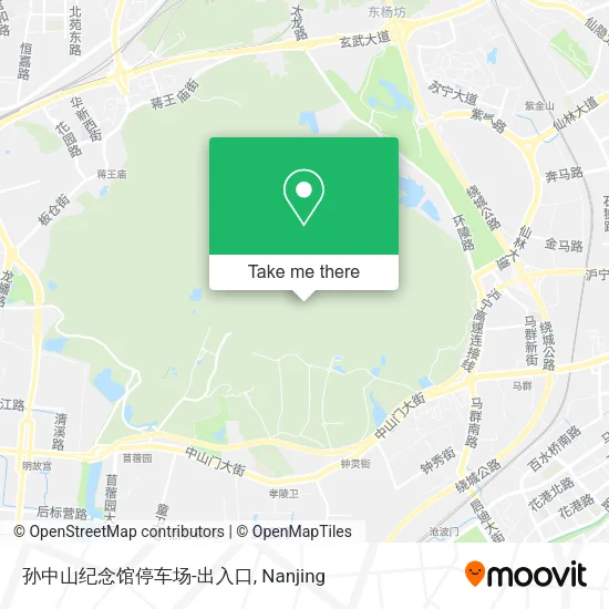孙中山纪念馆停车场-出入口 map