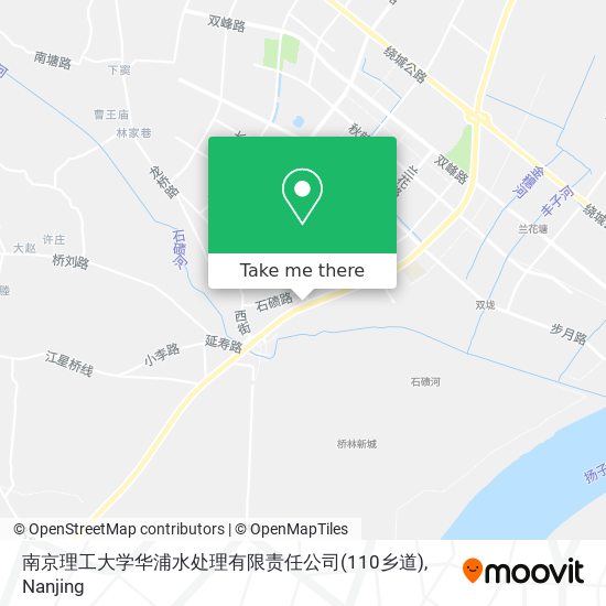 南京理工大学华浦水处理有限责任公司(110乡道) map