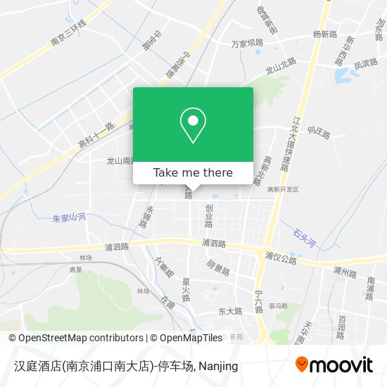 汉庭酒店(南京浦口南大店)-停车场 map