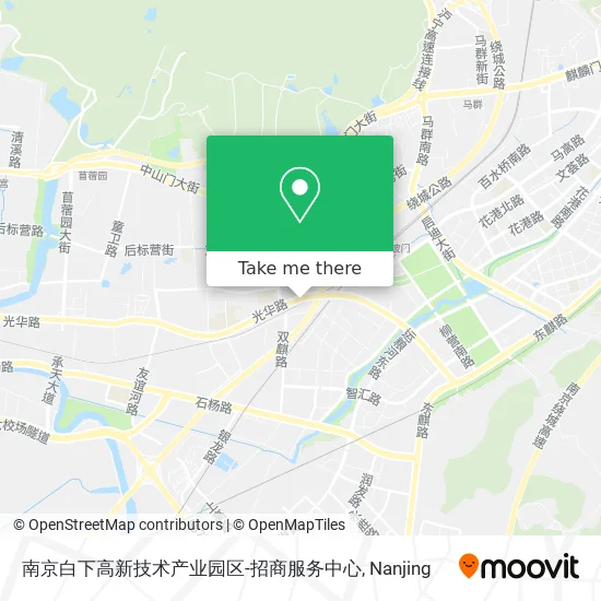 南京白下高新技术产业园区-招商服务中心 map
