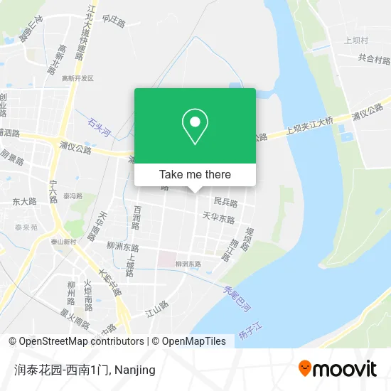 润泰花园-西南1门 map