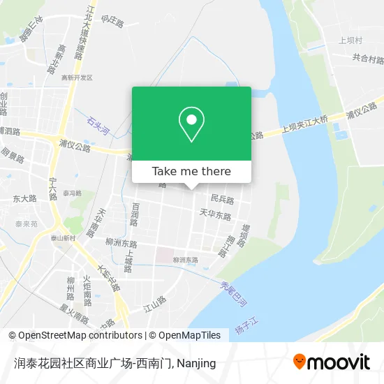 润泰花园社区商业广场-西南门 map