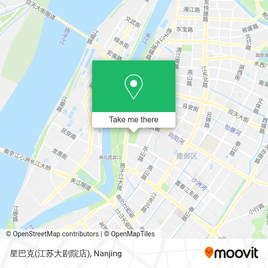 星巴克(江苏大剧院店) map