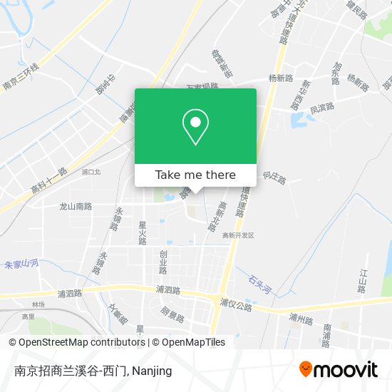 南京招商兰溪谷-西门 map