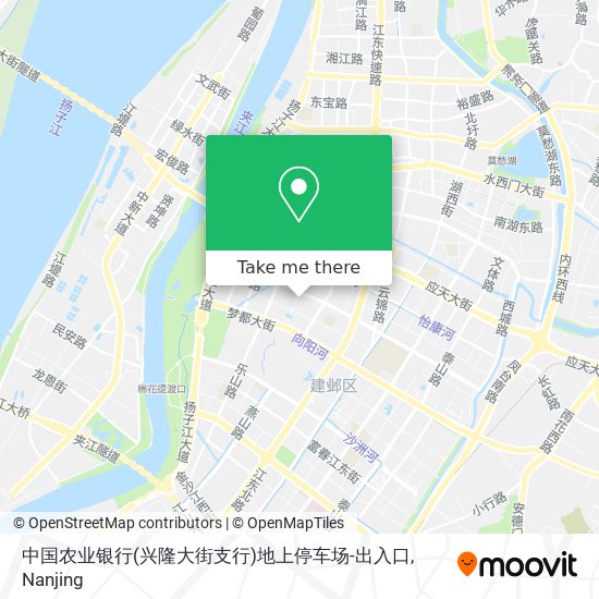 中国农业银行(兴隆大街支行)地上停车场-出入口 map