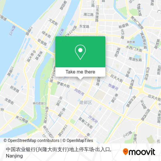 中国农业银行(兴隆大街支行)地上停车场-出入口 map