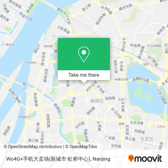 Wo4G+手机大卖场(新城市·虹桥中心) map