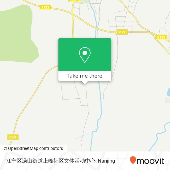 江宁区汤山街道上峰社区文体活动中心 map