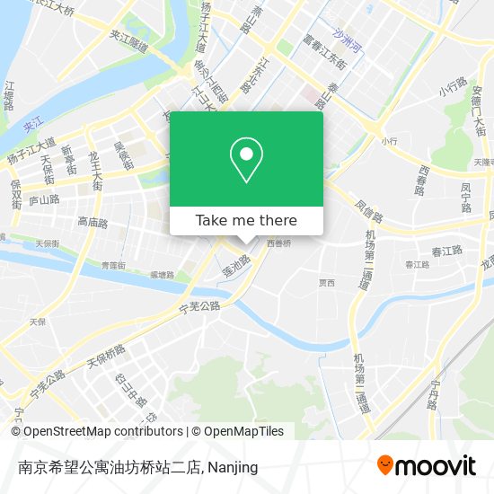 南京希望公寓油坊桥站二店 map
