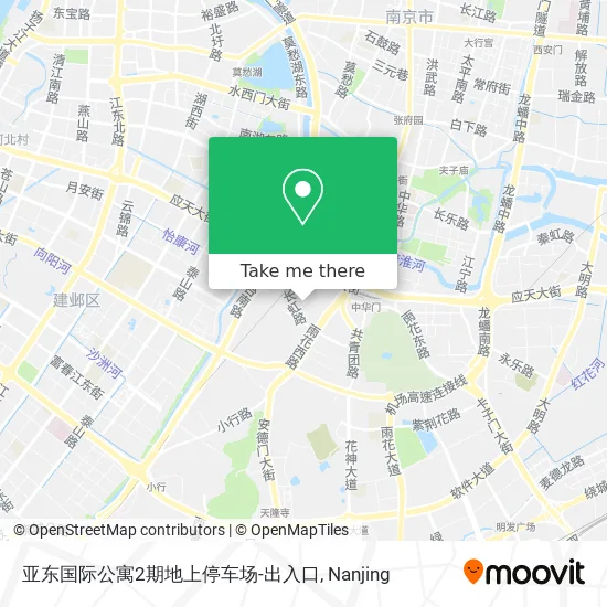 亚东国际公寓2期地上停车场-出入口 map