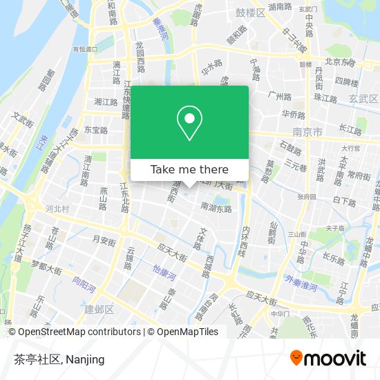 茶亭社区 map