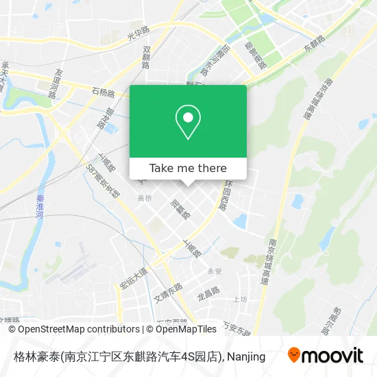 格林豪泰(南京江宁区东麒路汽车4S园店) map