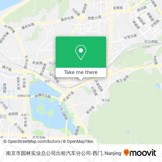 南京市园林实业总公司出租汽车分公司-西门 map