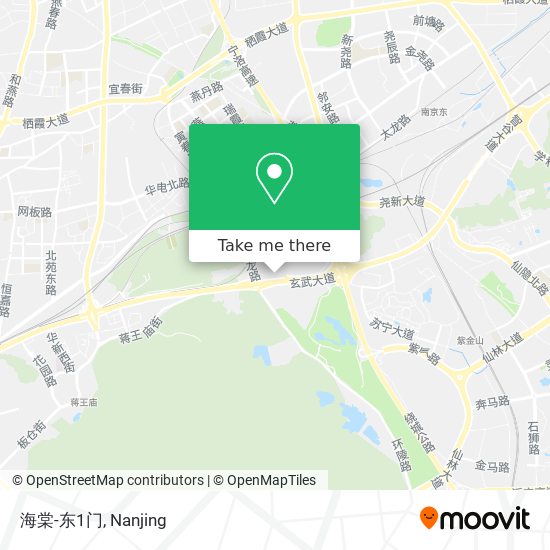 海棠-东1门 map