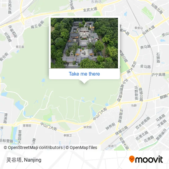 灵谷塔 map