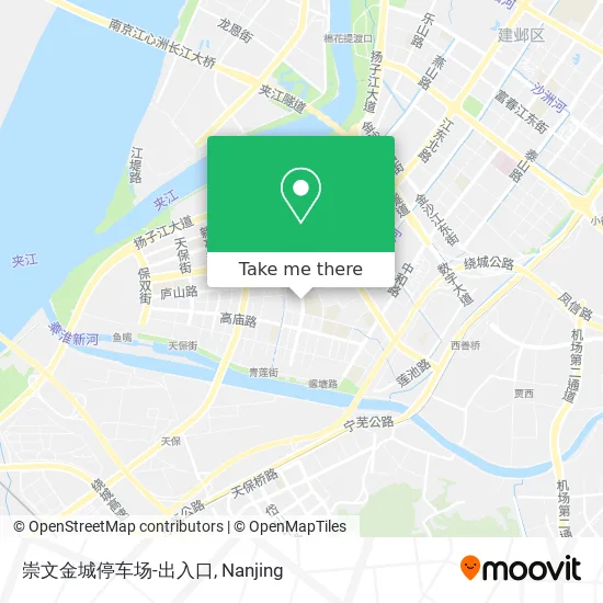 崇文金城停车场-出入口 map