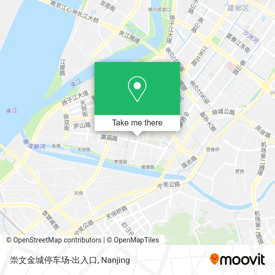 崇文金城停车场-出入口 map