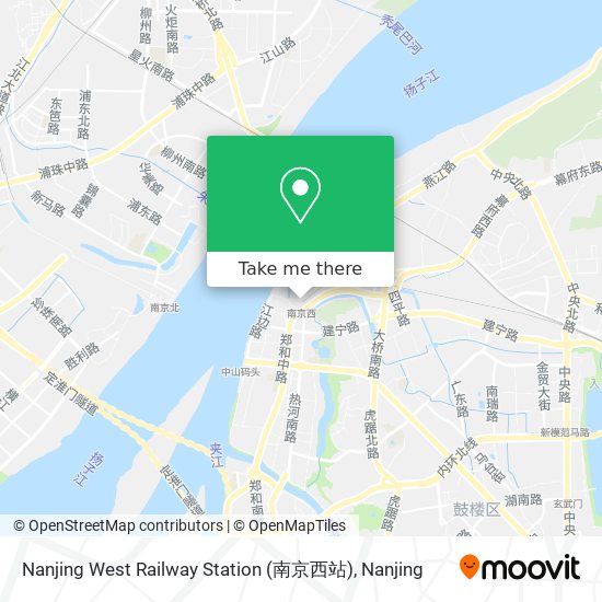 Nanjing West Railway Station (南京西站) map