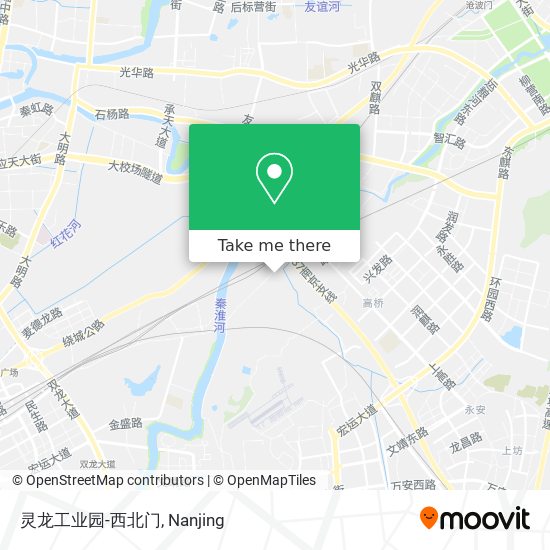 灵龙工业园-西北门 map
