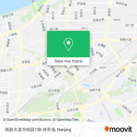 尧新大道月桂园1期-停车场 map