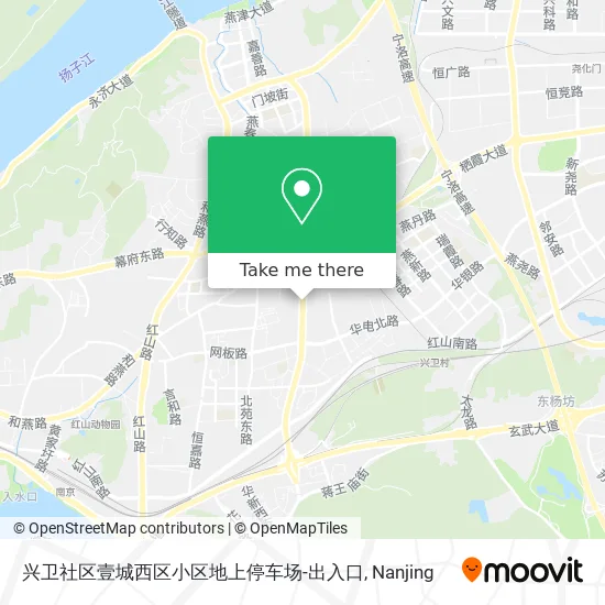 兴卫社区壹城西区小区地上停车场-出入口 map