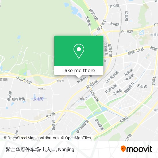 紫金华府停车场-出入口 map