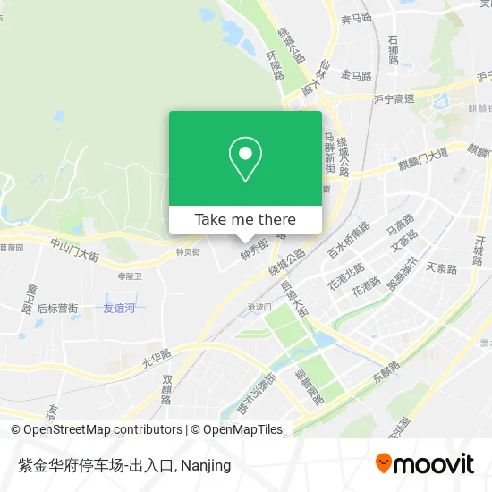 紫金华府停车场-出入口 map