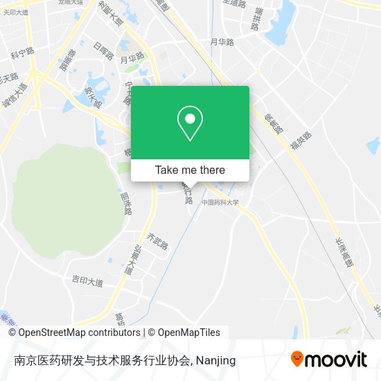 南京医药研发与技术服务行业协会 map