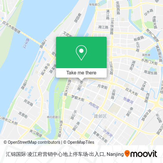 汇锦国际·凌江府营销中心地上停车场-出入口 map