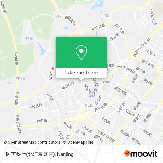 阿英餐厅(北江豪庭店) map