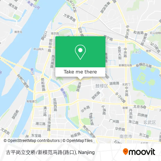 古平岗立交桥/新模范马路(路口) map