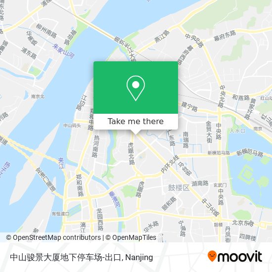 中山骏景大厦地下停车场-出口 map