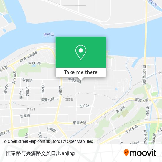 恒泰路与兴漓路交叉口 map