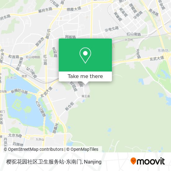 樱驼花园社区卫生服务站-东南门 map