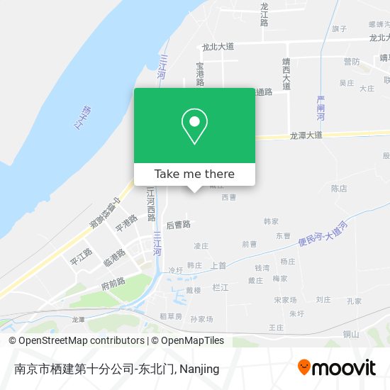 南京市栖建第十分公司-东北门 map