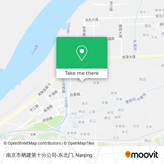 南京市栖建第十分公司-东北门 map