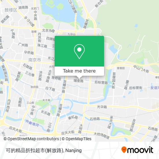 可的精品折扣超市(解放路) map