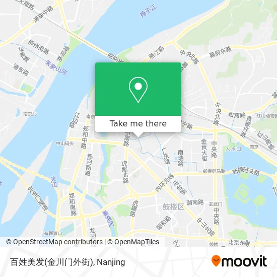 百姓美发(金川门外街) map