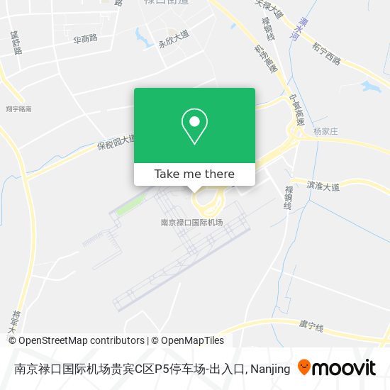 南京禄口国际机场贵宾C区P5停车场-出入口 map