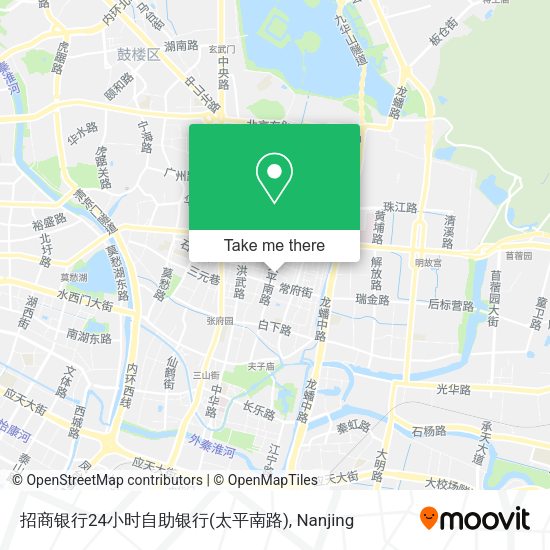 招商银行24小时自助银行(太平南路) map