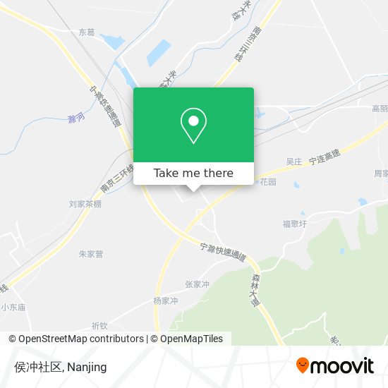 侯冲社区 map