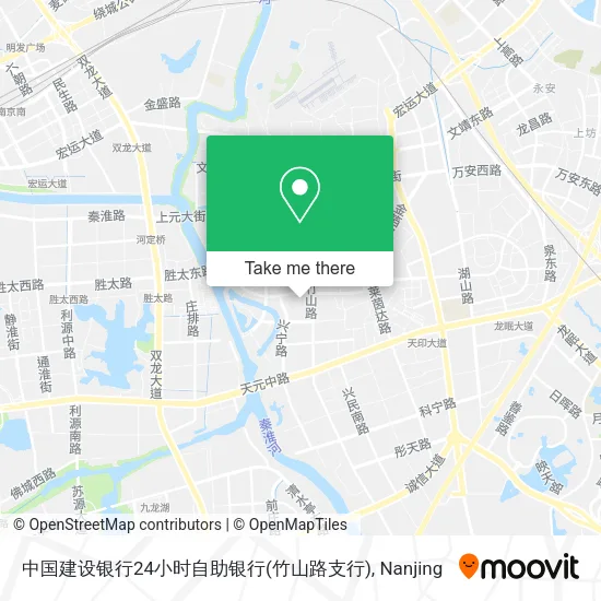 中国建设银行24小时自助银行(竹山路支行) map