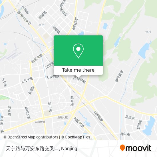 天宁路与万安东路交叉口 map
