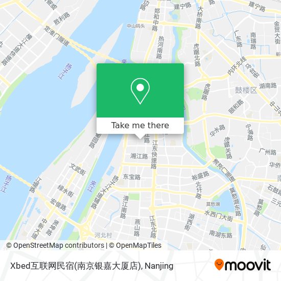 Xbed互联网民宿(南京银嘉大厦店) map
