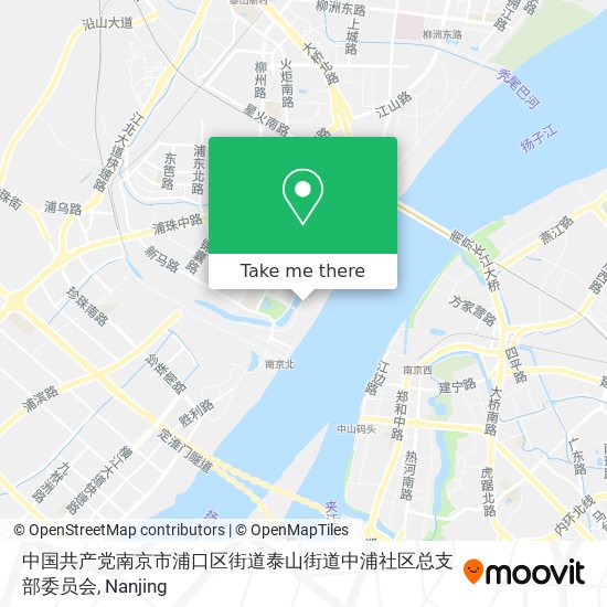 中国共产党南京市浦口区街道泰山街道中浦社区总支部委员会 map