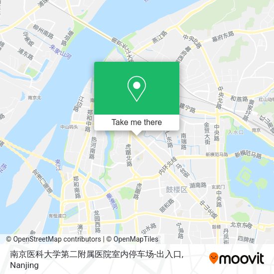 南京医科大学第二附属医院室内停车场-出入口 map