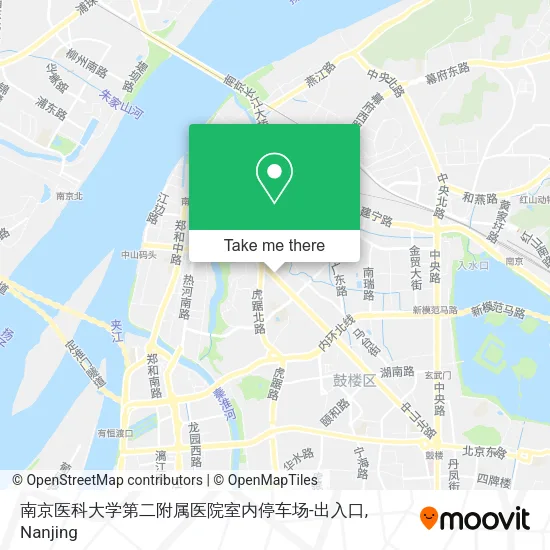 南京医科大学第二附属医院室内停车场-出入口 map